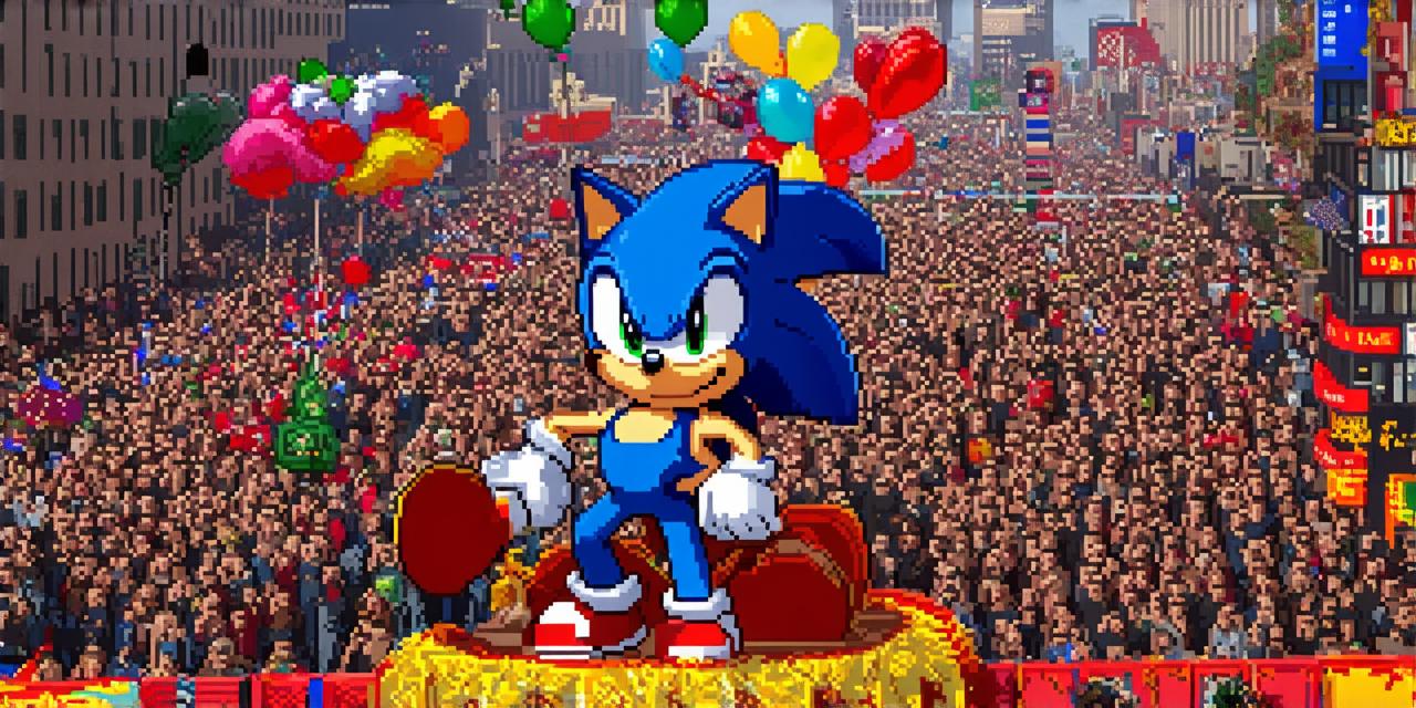 Who was the first video game character in macy's parade