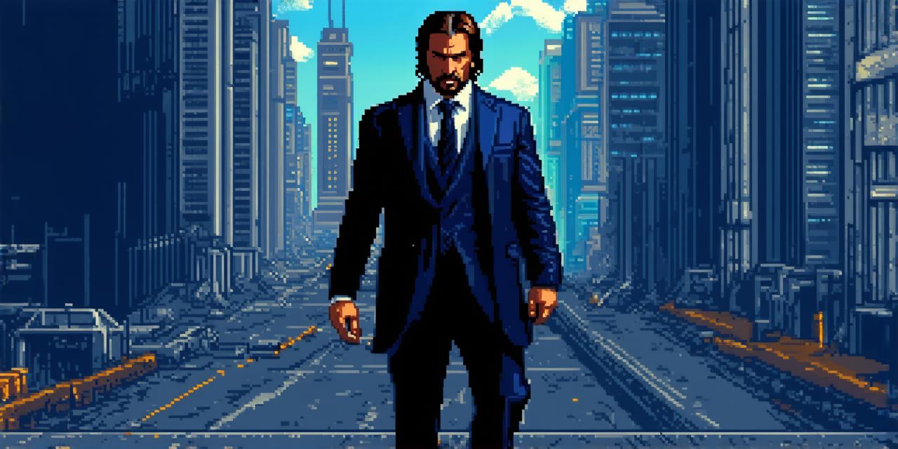 What video game is played in john wick