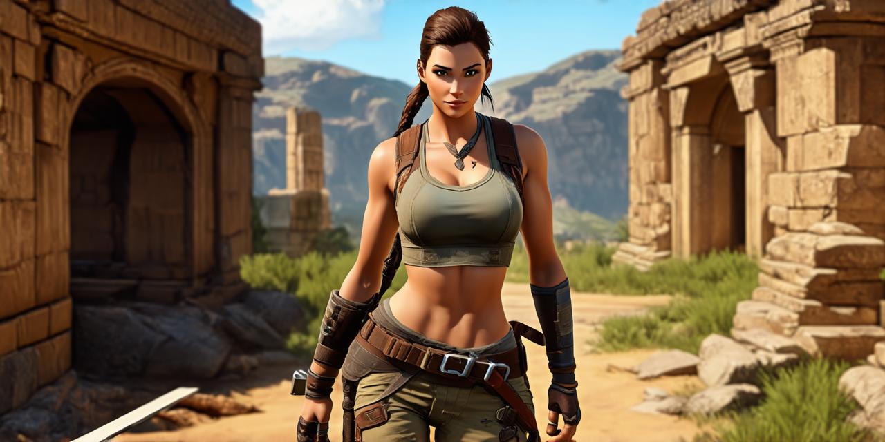 What is the name of the female character in the video game “tomb raider”?